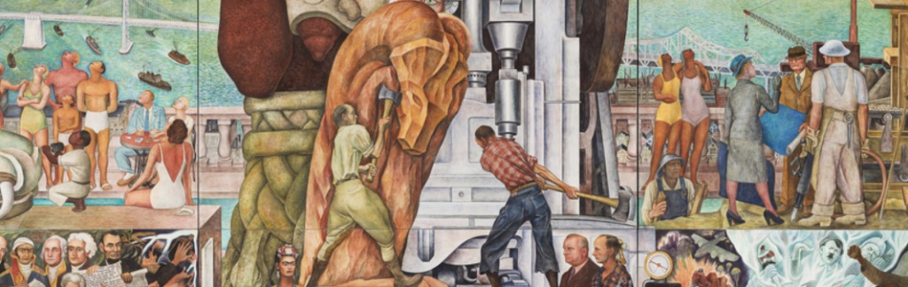 Detail of Diego Rivera Pan American Unity