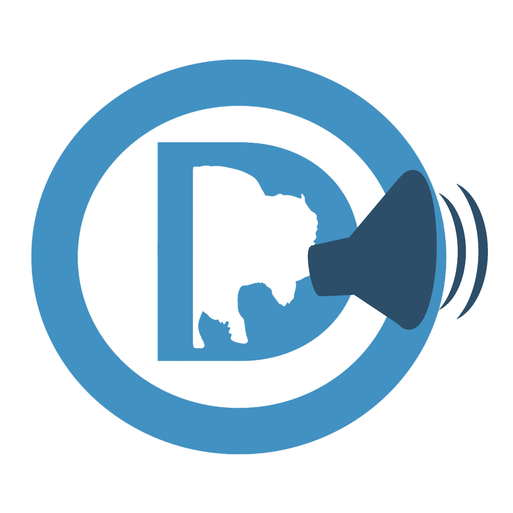 WDP logo with megaphone icon